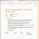 Tolle Besprechungsnotiz orange – Wordvorlage