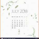 Tolle Design Floral Vorlage Kalender 2018 Drucken Vorlage