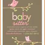 Tolle Genial Babysitter Flyer Vorlage Deutsch