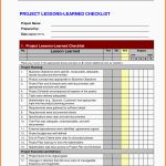 Tolle Lessons Learned Template