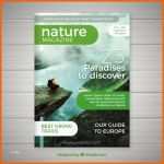 Tolle Natur Magazin Cover Vorlage Mit Foto