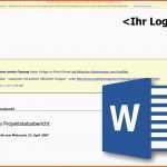 Tolle Projektstatusbericht Im Projektmanagement Als Word Vorlage