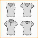 Tolle Vektor Damen T Shirt Design Vorlage Set Vektor