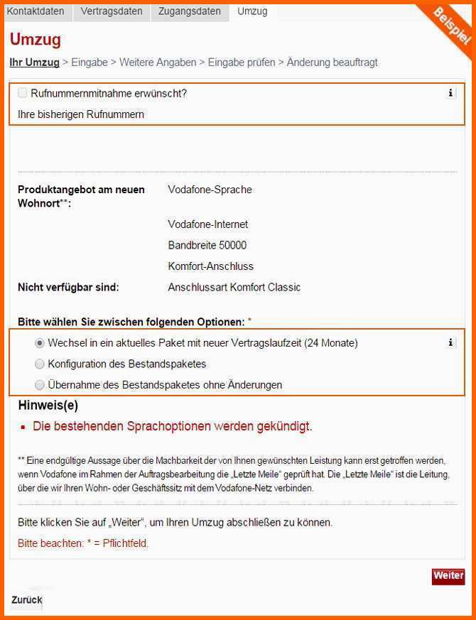 Tolle Vodafone sonderkündigung Umzug Vorlage Großartig Hilfe