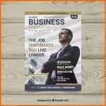 Überraschen Business Magazin Cover Vorlage Mit Foto