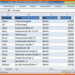 Überraschen Excel Tabelle Adressen Vorlage – Vorlagen 1001