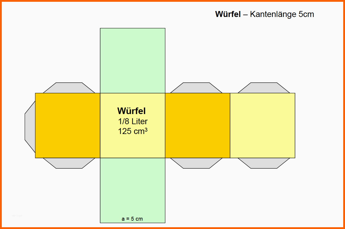 Überraschen Geometrische Körper Basteln Würfel Quader Prisma