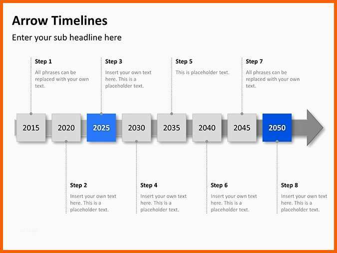 Überraschen Powerpoint Präsentation Zeitstrahl Vorlage Zum Download