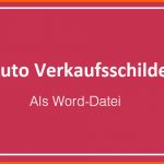 Ungewöhnlich 3 Auto Verkaufsschilder Vorlagen Für Word