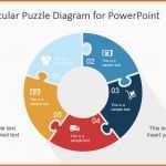 Ungewöhnlich 5 Step Circular Puzzle Diagram Template for Powerpoint