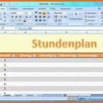 Ungewöhnlich Stundenplan Vorlage Excel Df7195a Aafa