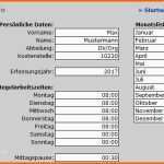 Unglaublich Arbeitszeiterfassung Excel