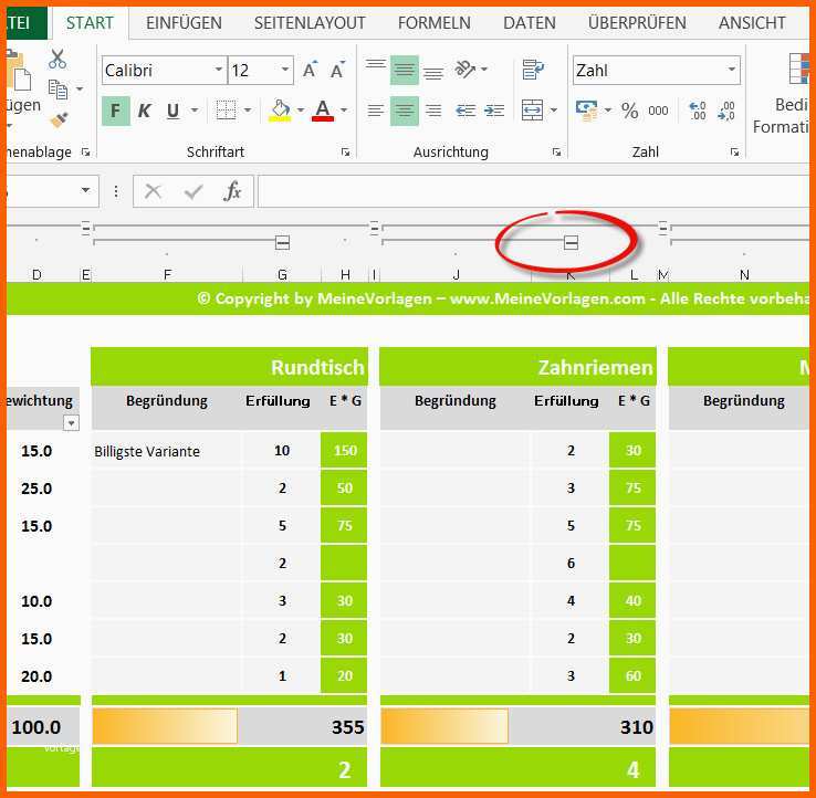 Unglaublich Nutzwertanalyse Vorlage Excel – De Excel - Kostenlos Vorlagen