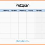 Unglaublich Putzplan Wochenplan Einfache Putzplan Vorlage