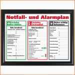 Unglaublich Schild Aushang Notfallplan Alarmplan A4 A3 Gerahmt Zum