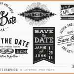 Unglaublich Vintage Save the Date Overlays Graphic Objects