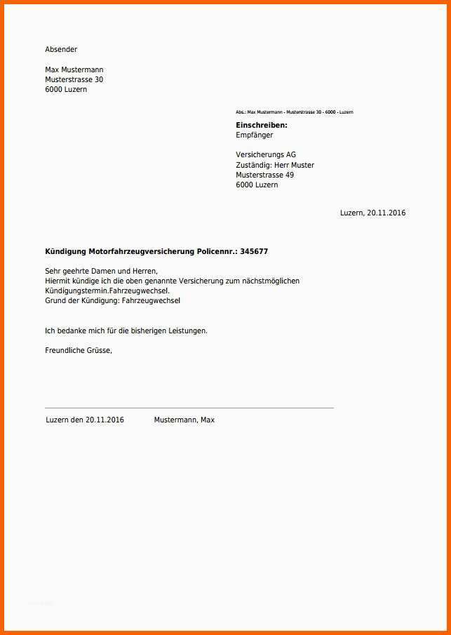 Unvergesslich Kündigung Für Autoversicherung Kostenlos Als Pdf Online