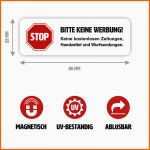 Unvergesslich Magnet Schild &quot;bitte Keine Werbung&quot; Für Ihren Briefkasten