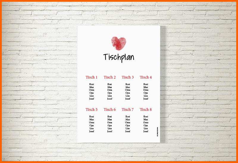 tischplan hochzeit fingerabdruck