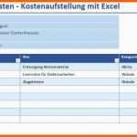 Unvergesslich Übersicht Baukosten – Kostenaufstellung Mit Excel