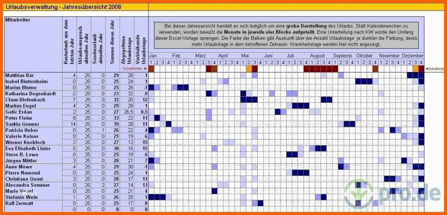 urlaubsplaner excel vorlage