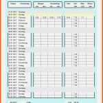 Unvergesslich Vorlage Zur Dokumentation Der Täglichen Arbeitszeit Excel