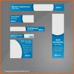 Unvergleichlich Web Banner Set Vorlage Business Curve Blau Gute