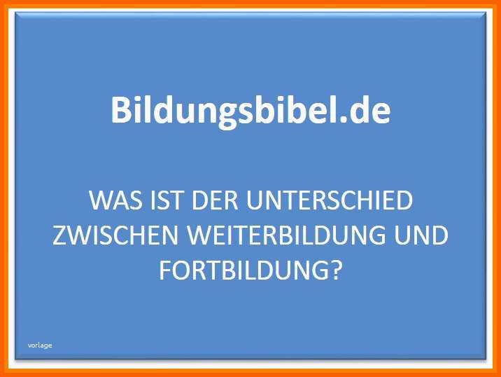 7 unterschied fortbildung weiterbildung