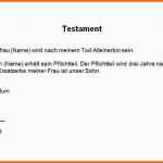 Wunderbar Handschriftliches Testament Vorlage – Vorlagens Download