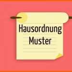 Wunderbar Hausordnung Muster Download