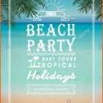 Wunderbar Moderne sommer Strand Party Plakat Design Vorlage Vektor