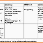 Wunderschönen 12 Wochenplan Kita