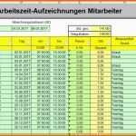 Wunderschönen Excel Arbeitszeiterfassung Berechnung Zeitguthaben Und