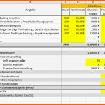 Wunderschönen Excel Vorlage Projekt Kalkulation Controlling Pierre Tunger