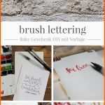 Wunderschönen Geschenk Zur Geburt Brush Lettering Diy Mit Vorlage Zum