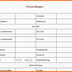 Wunderschönen Personalfragebogen Vorlage Word – Nyata